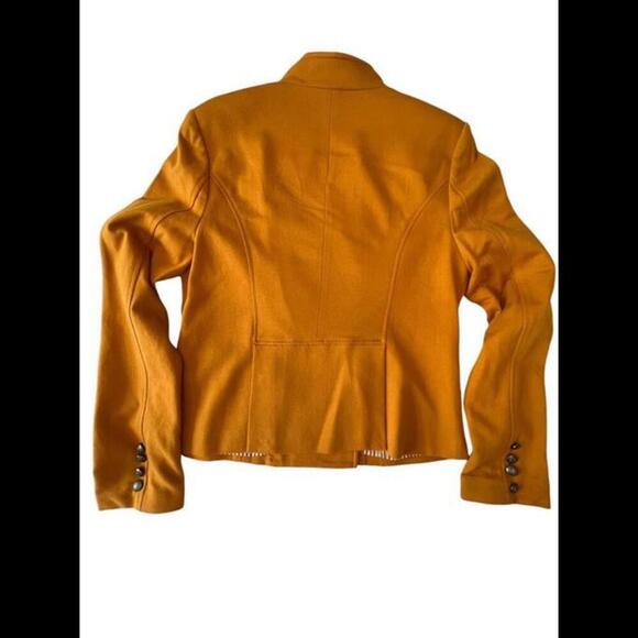 FOREVER 21 - Stylish Double-Breasted Mustard Jacket Size L - Picture 2 of 7